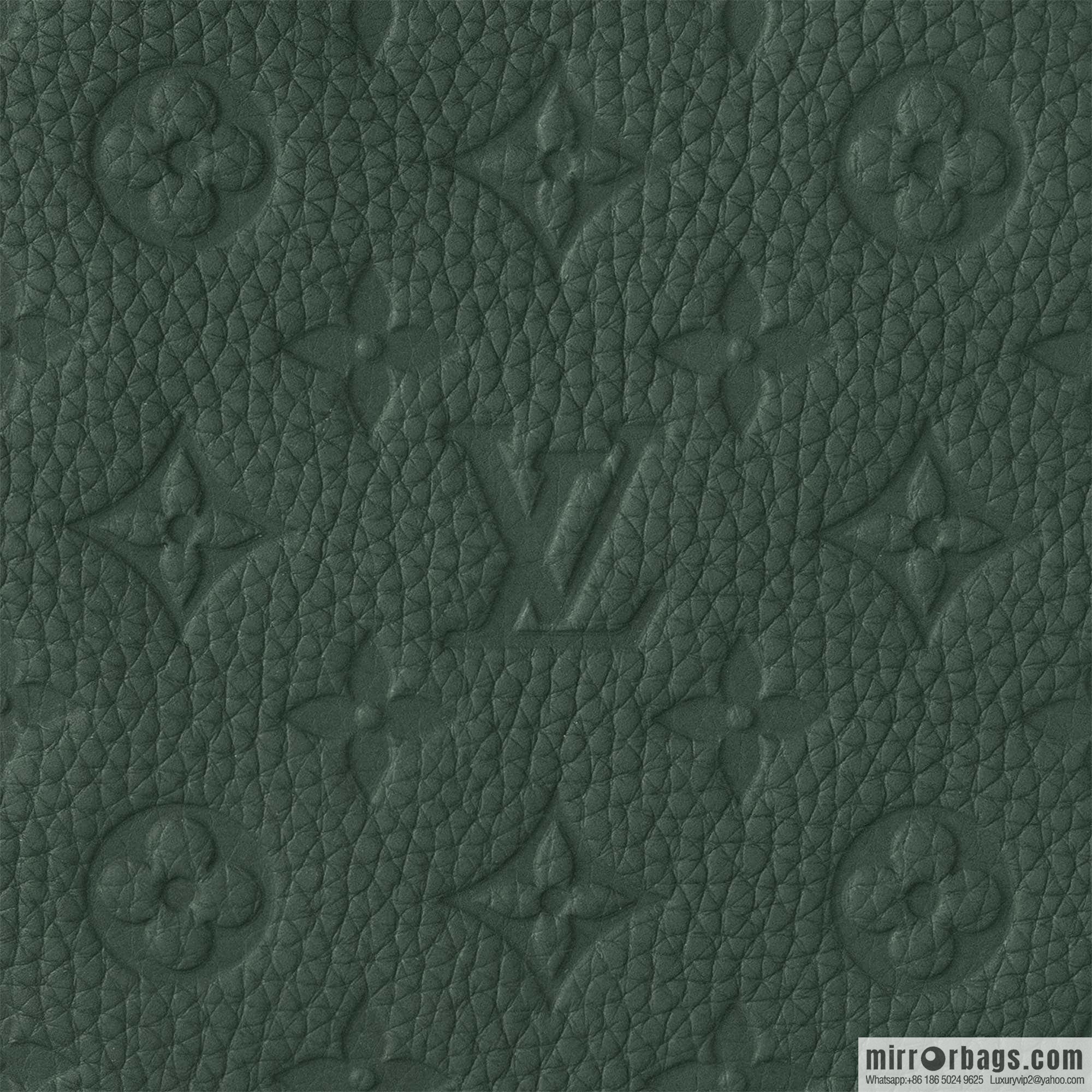 [Boutique‑grade] M24428 dark green, full leather embossed backpack series CHRISTOPHER medium backpack M55699