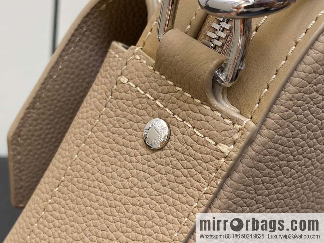 [Boutique‑grade] M23710 apricot, full leather men's bag messenger bag series, new FASTLINE messenger bag in autumn and winter