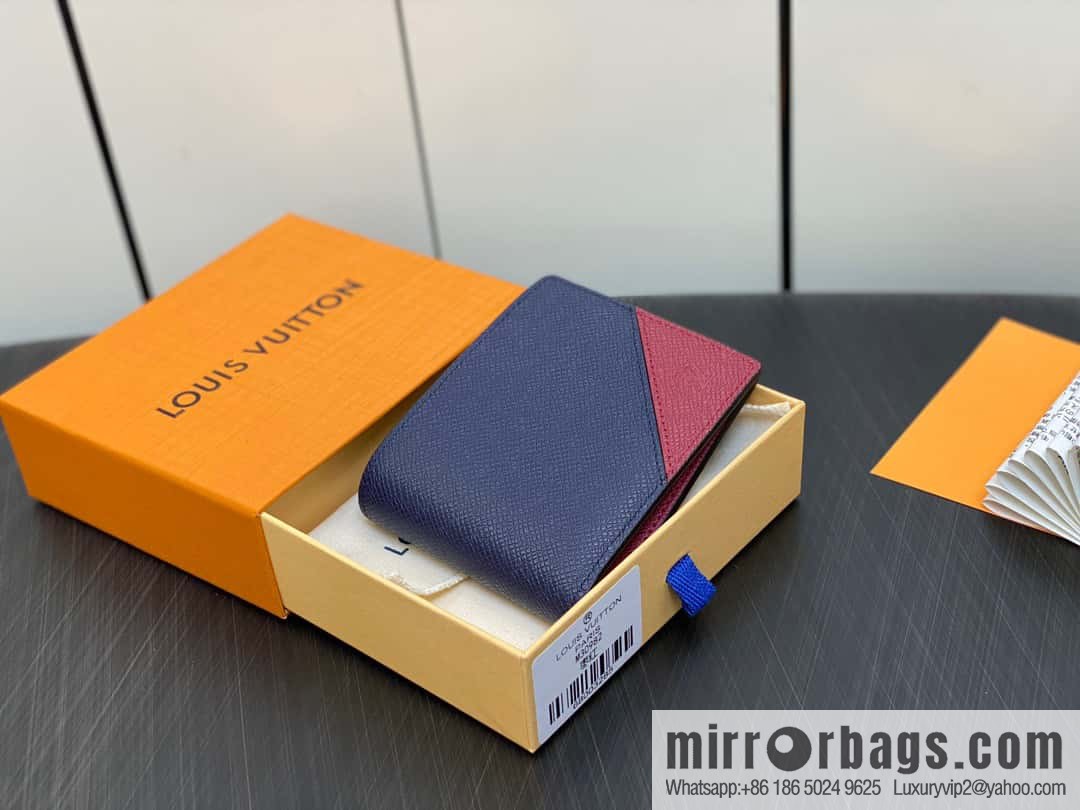 [Boutique‑grade] M30982 jujube red, full leather suit wallet series MULTIPLE wallet