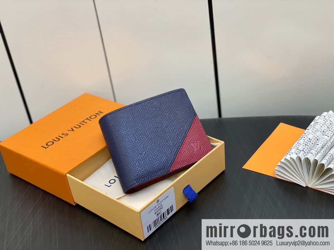 [Boutique‑grade] M30982 jujube red, full leather suit wallet series MULTIPLE wallet