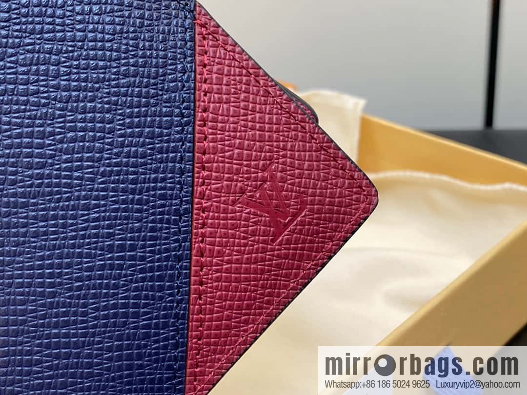 [Boutique‑grade] M30982 jujube red, full leather suit wallet series MULTIPLE wallet