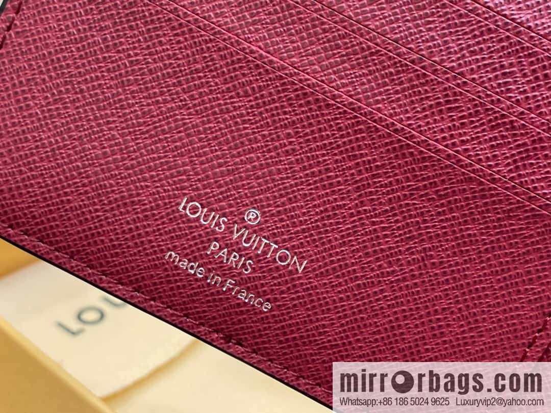 [Boutique‑grade] M30982 jujube red, full leather suit wallet series MULTIPLE wallet