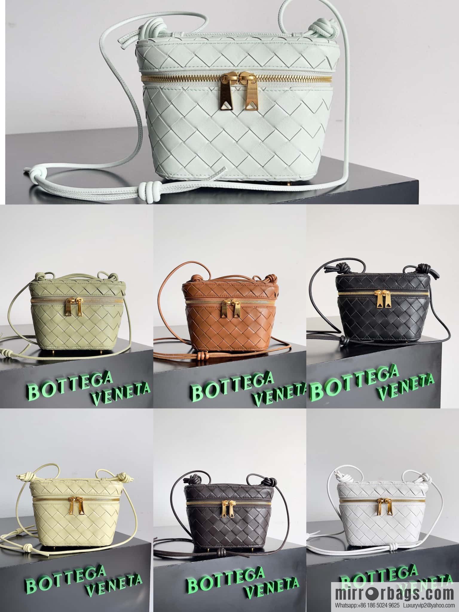 2023 new BV small box Bottega Veneta woven mini pouch model; 743551 small box bag, white.
