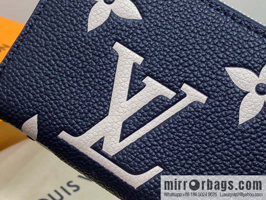 [Premium‑quality] M83606 navy blue silk screen zipper zero wallet wallet series Zippy zipper zero wallet