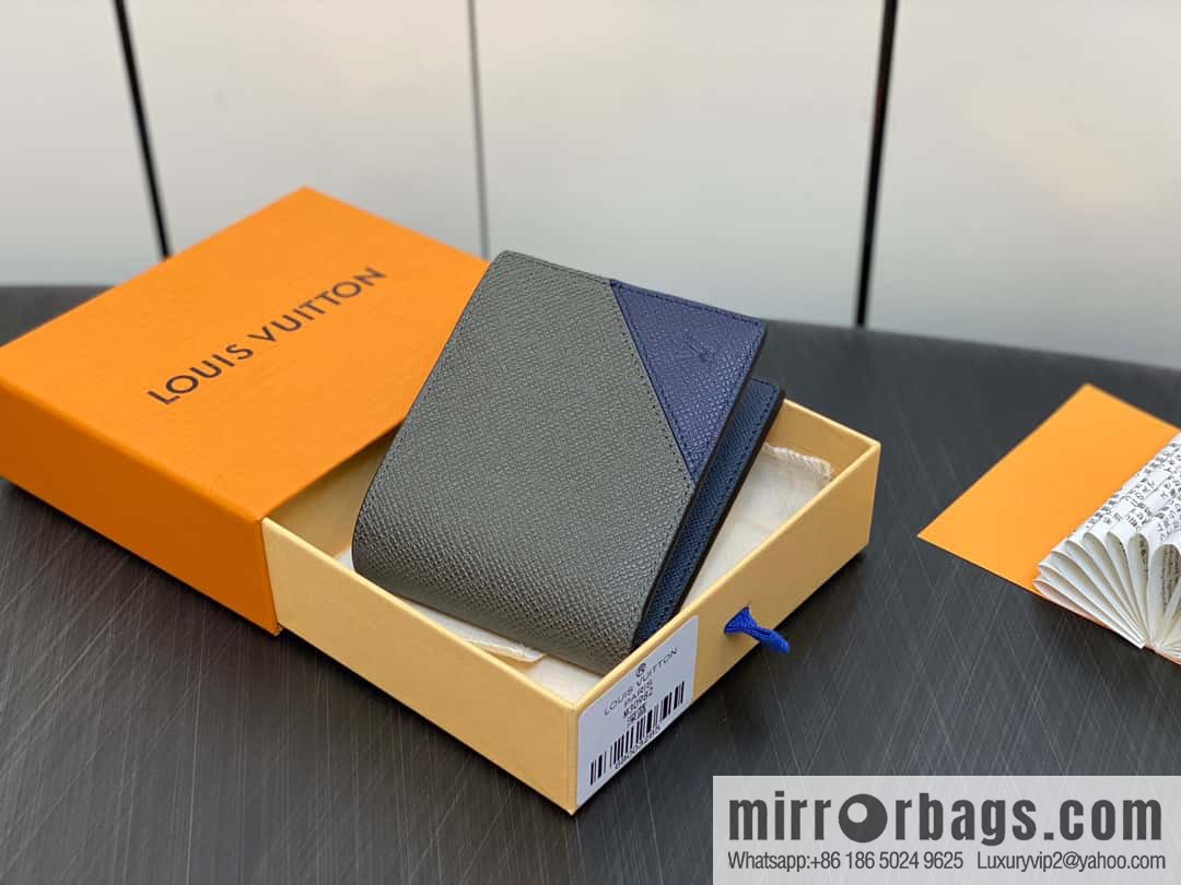 [Boutique‑grade] M30982 dark blue, full leather suit wallet series MULTIPLE wallet