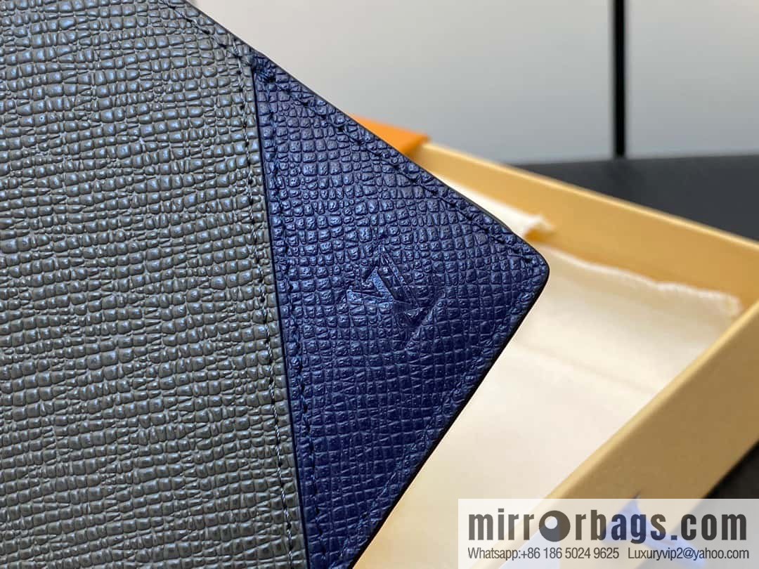 [Boutique‑grade] M30982 dark blue, full leather suit wallet series MULTIPLE wallet
