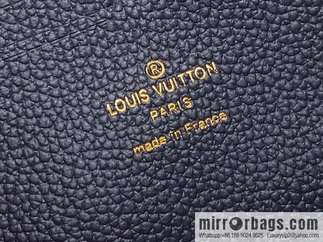[Premium‑quality] M83594 dark blue silk screen, full leather zipper wallet series Clémence zipper wallet