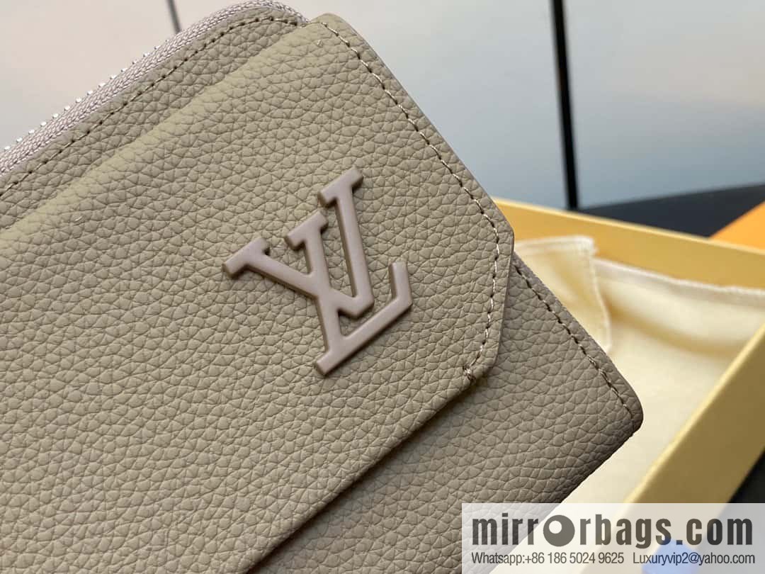 [Premium‑quality] M69831 apricot, full leather clutch bag wallet series NEW Aer long wallet