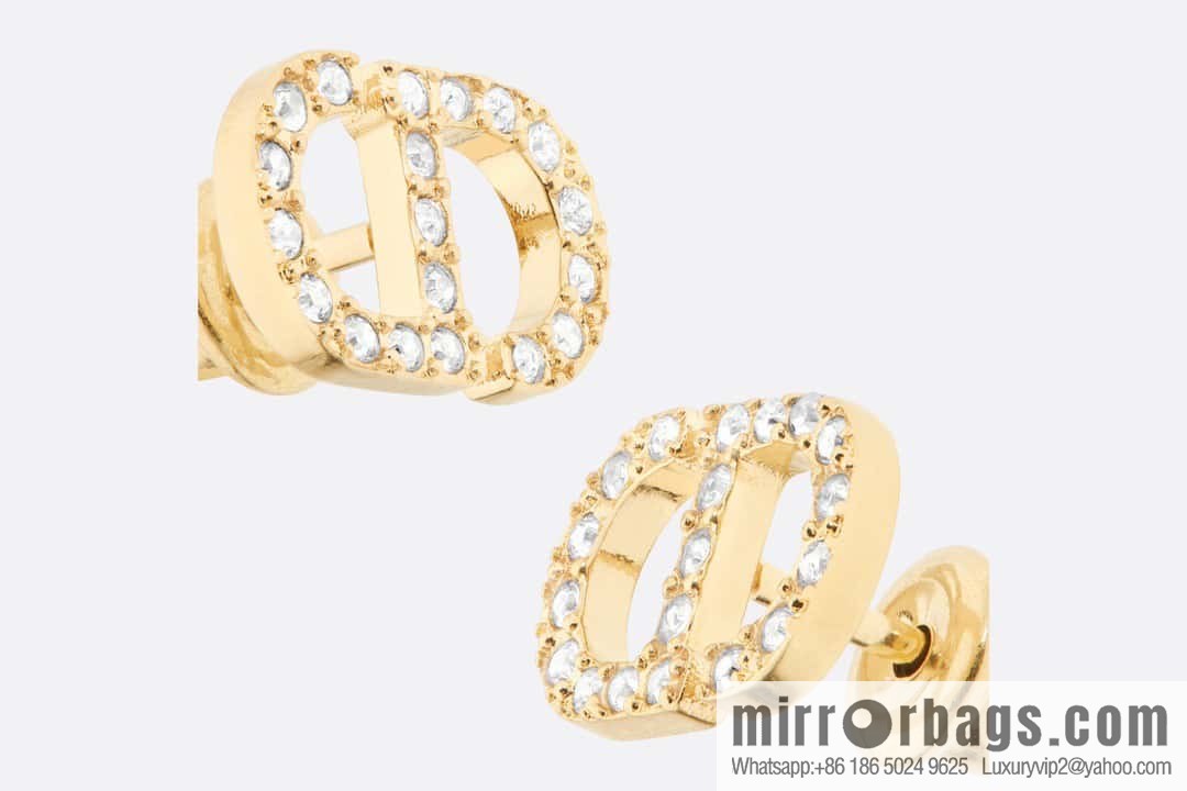 New ☑️ Dior full diamond CD stud earrings