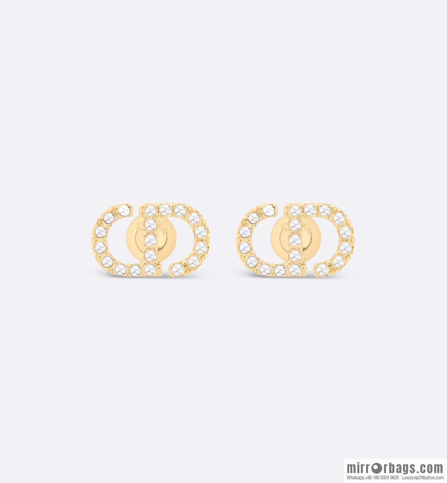 New ☑️ Dior full diamond CD stud earrings