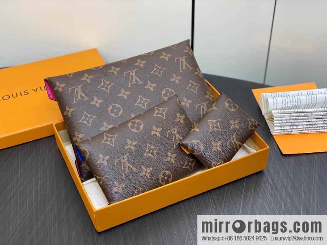 [Boutique‑grade] M82981 monogram three-piece series, the new Kirigami Poschet clutch bag