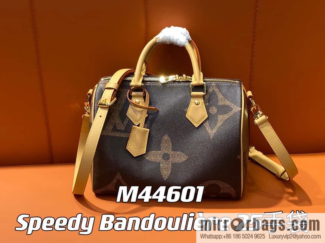 [Boutique‑grade] M44601 monogram yellow leather speedy pillow bag series SPEEDY BANDOULIZRE 25 handbag