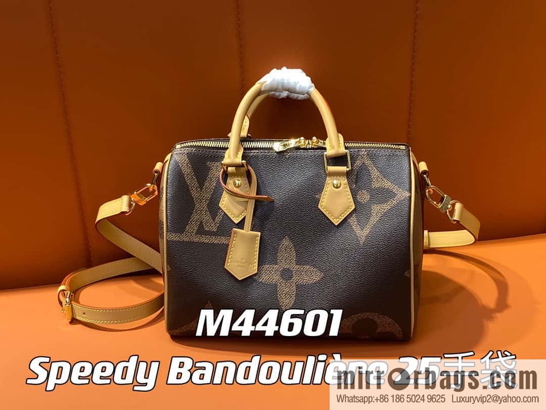 [Boutique‑grade] M44601 monogram yellow leather speedy pillow bag series SPEEDY BANDOULIZRE 25 handbag