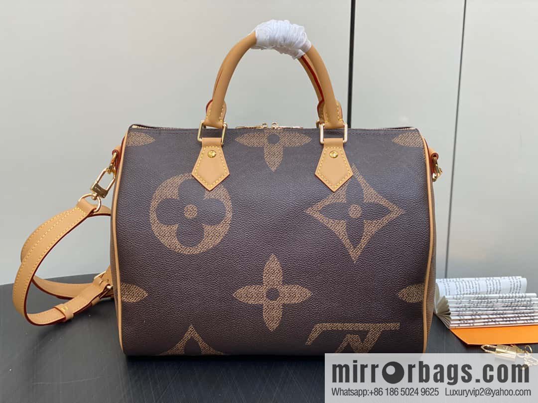 [Premium‑quality] M46602 monogram yellow leather speedy pillow bag series speedy Bandoulière 30 handbag
