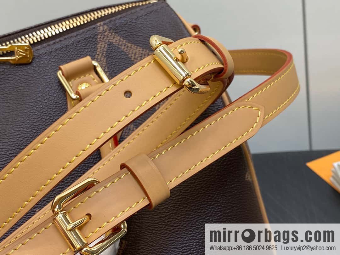 [Premium‑quality] M46602 monogram yellow leather speedy pillow bag series speedy Bandoulière 30 handbag