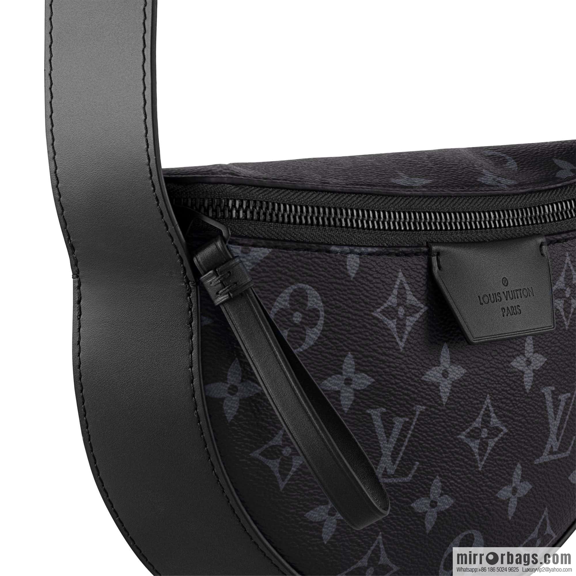 [Boutique‑grade] M23835 black flower, men's bag moon bag series, new LV MOON CROSSBODY handbag in autumn and winter