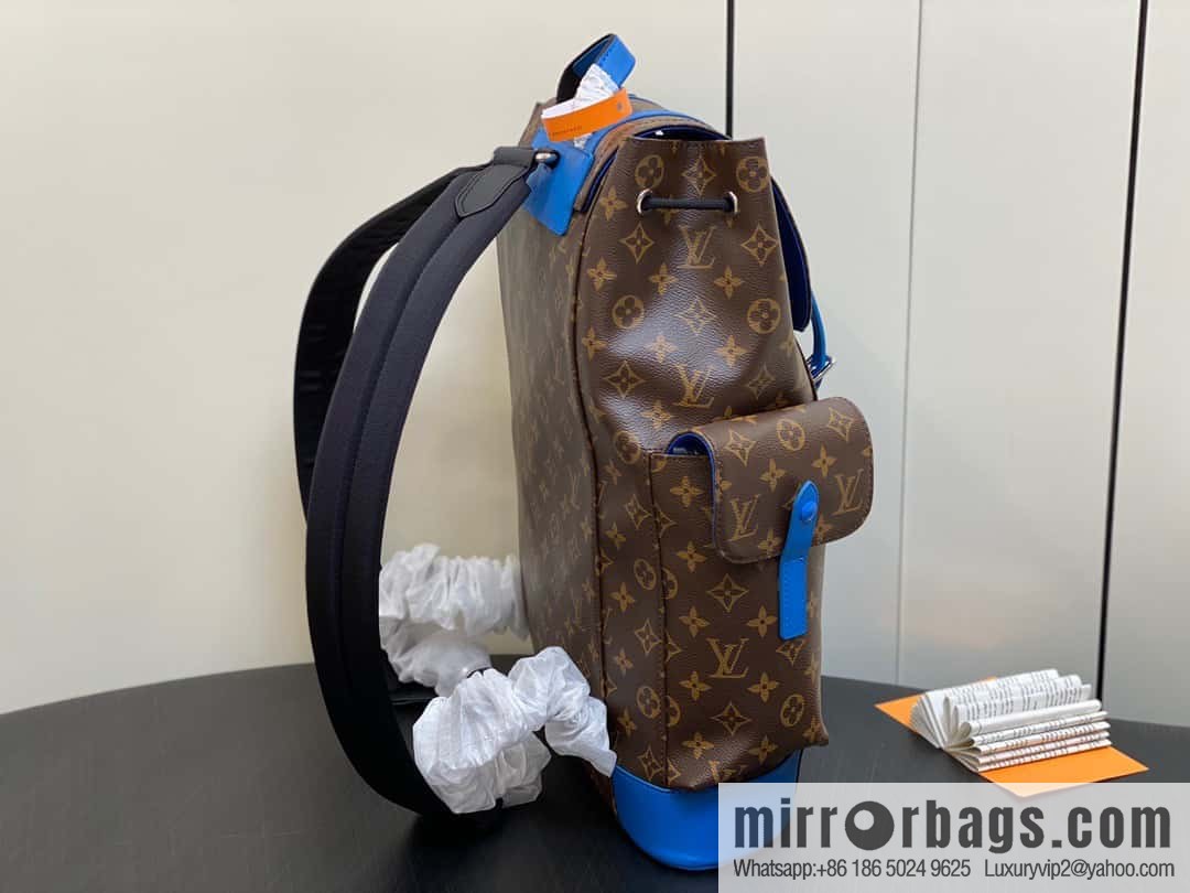 [Premium‑quality] M46813 monogram blue backpack series CHRISTOPHER medium backpack
