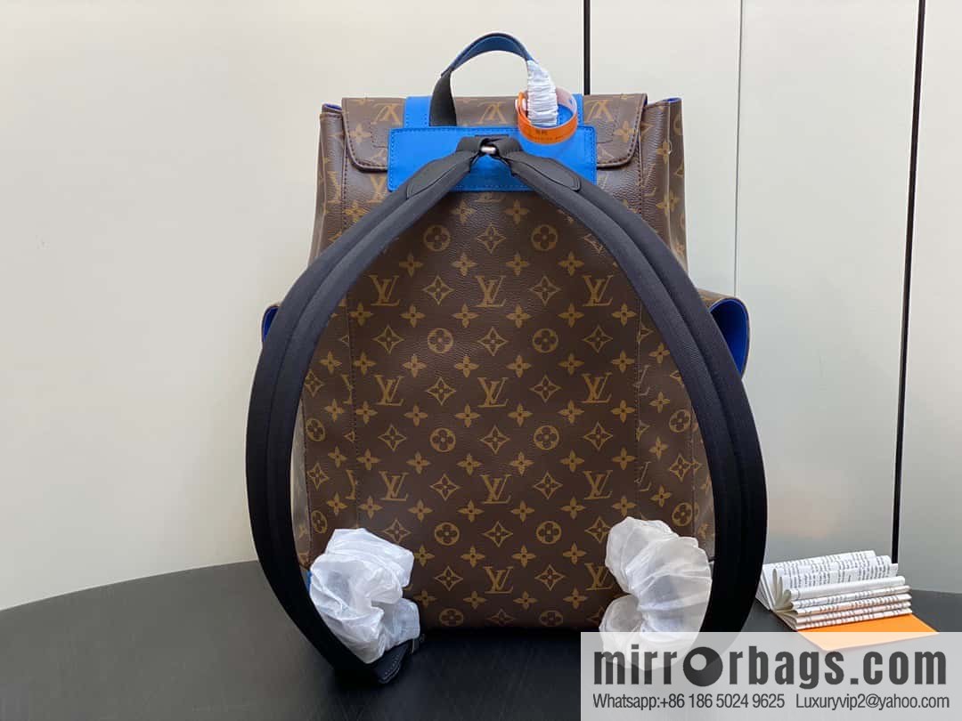 [Premium‑quality] M46813 monogram blue backpack series CHRISTOPHER medium backpack