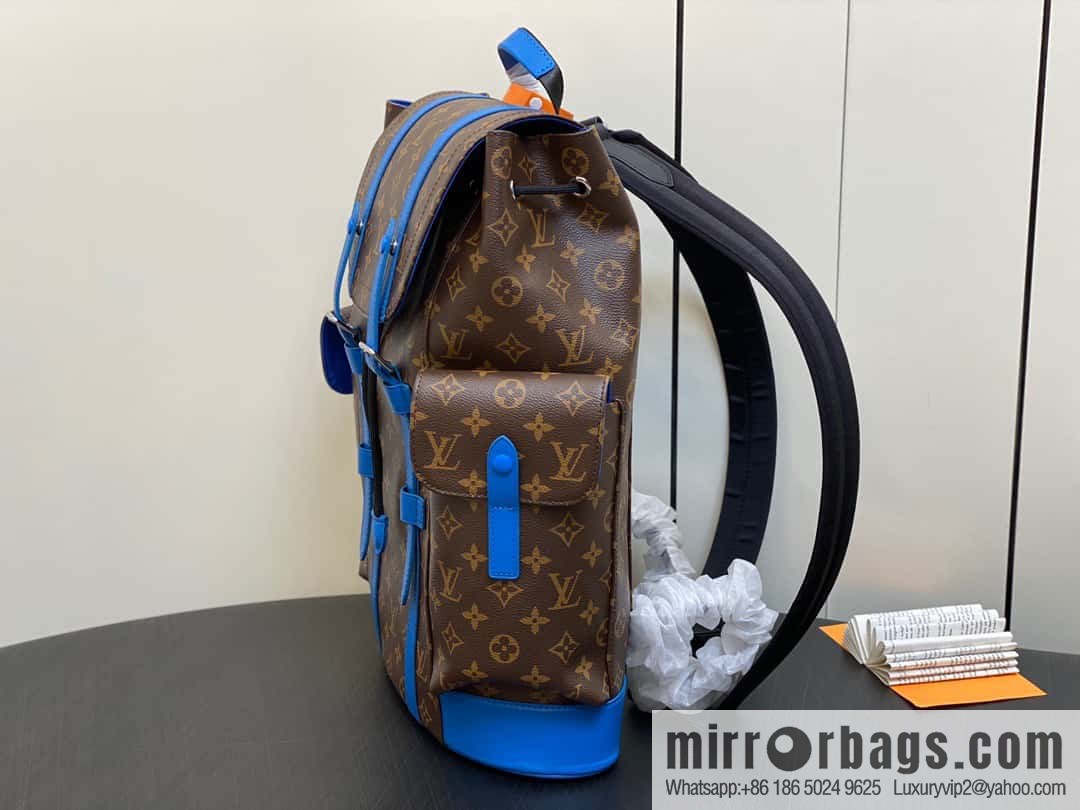 [Premium‑quality] M46813 monogram blue backpack series CHRISTOPHER medium backpack