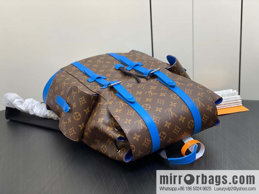 [Premium‑quality] M46813 monogram blue backpack series CHRISTOPHER medium backpack