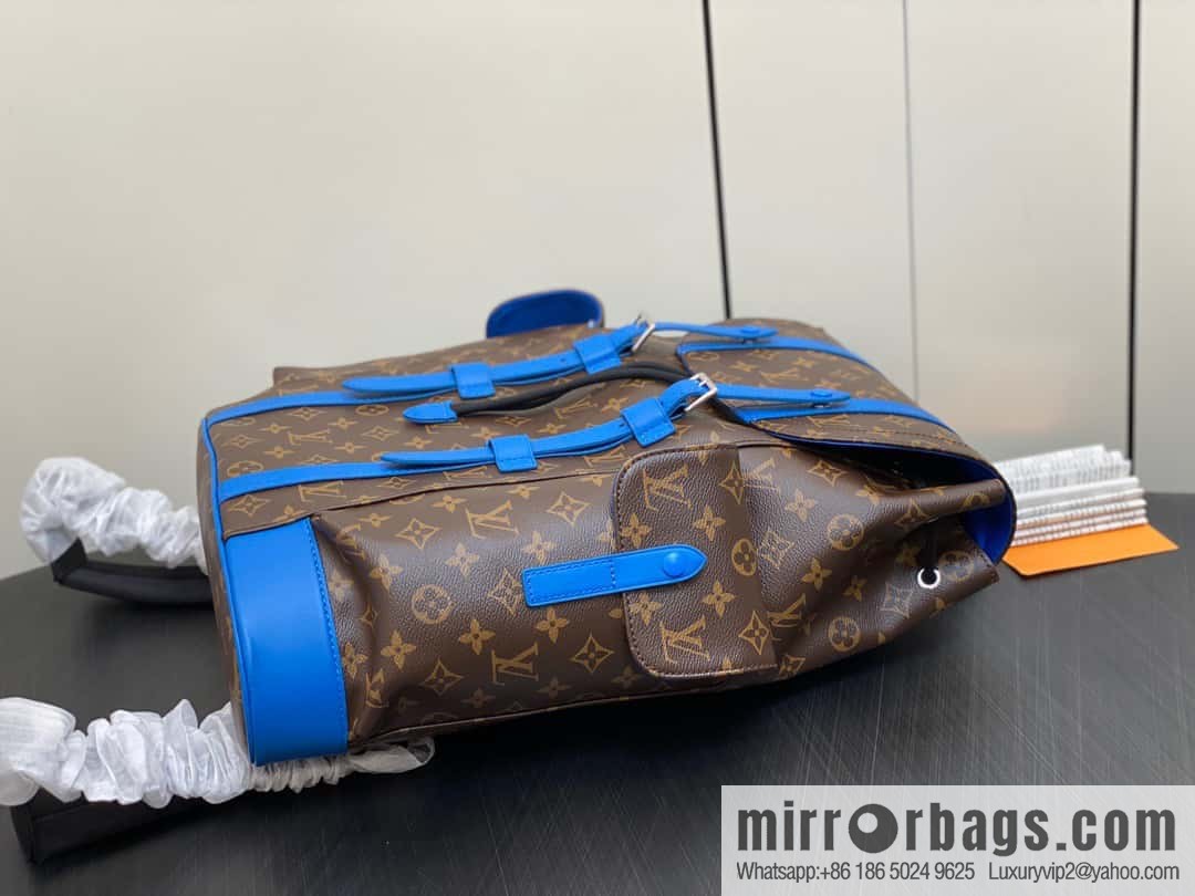 [Premium‑quality] M46813 monogram blue backpack series CHRISTOPHER medium backpack