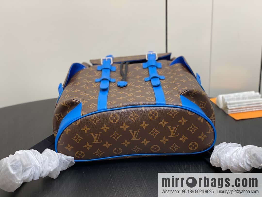 [Premium‑quality] M46813 monogram blue backpack series CHRISTOPHER medium backpack