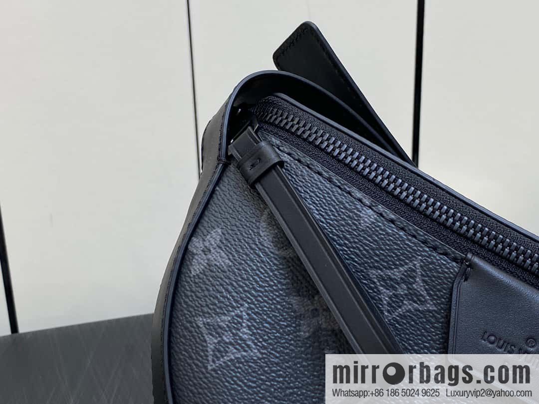 [Boutique‑grade] M23835 black flower, men's bag moon bag series, new LV MOON CROSSBODY handbag in autumn and winter