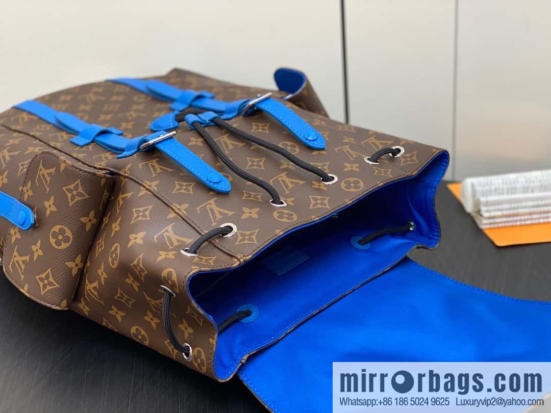 [Premium‑quality] M46813 monogram blue backpack series CHRISTOPHER medium backpack