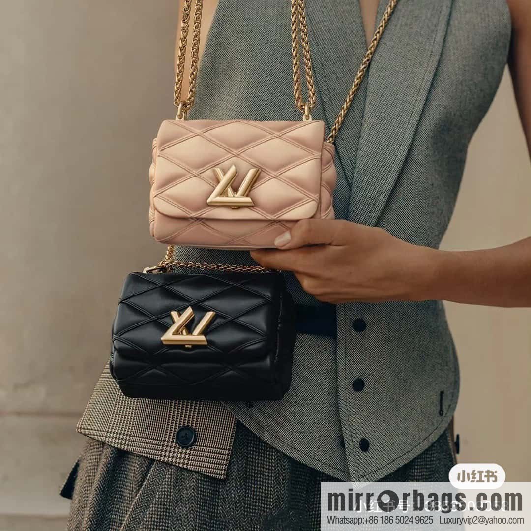 [Boutique‑grade] M82752 apricot M23526 full leather chain bag series PICO GO-14 handbag