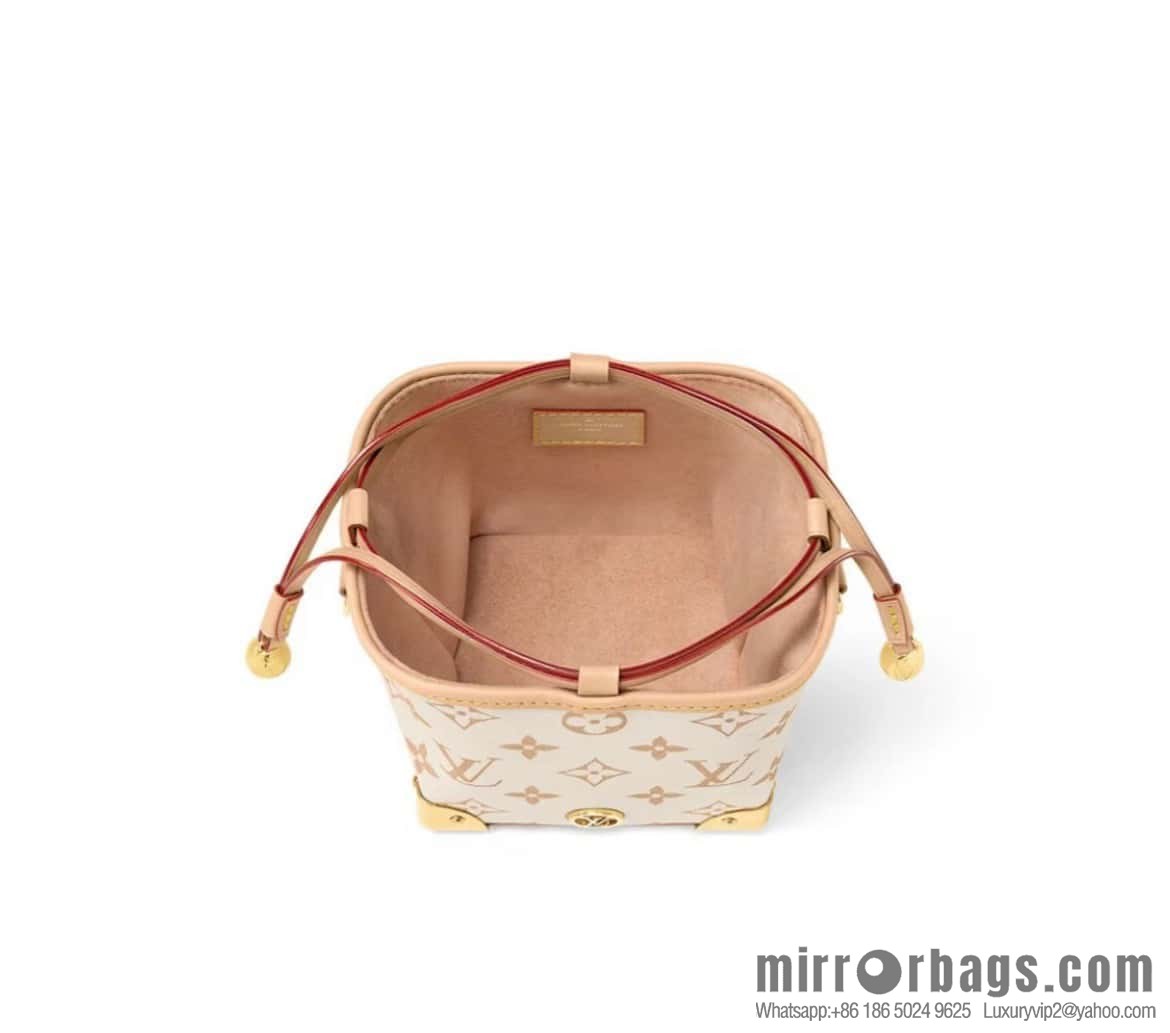 [Boutique‑grade] M83227 white flower mini tote bag siu mai bag Noe Purse Nano handbag M82885 83227 white flower