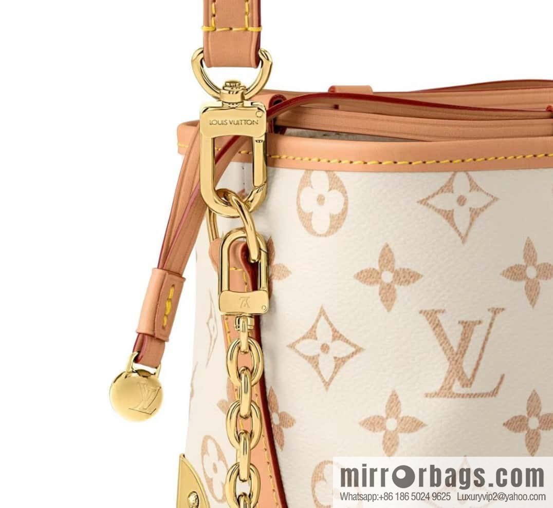 [Boutique‑grade] M83227 white flower mini tote bag siu mai bag Noe Purse Nano handbag M82885 83227 white flower