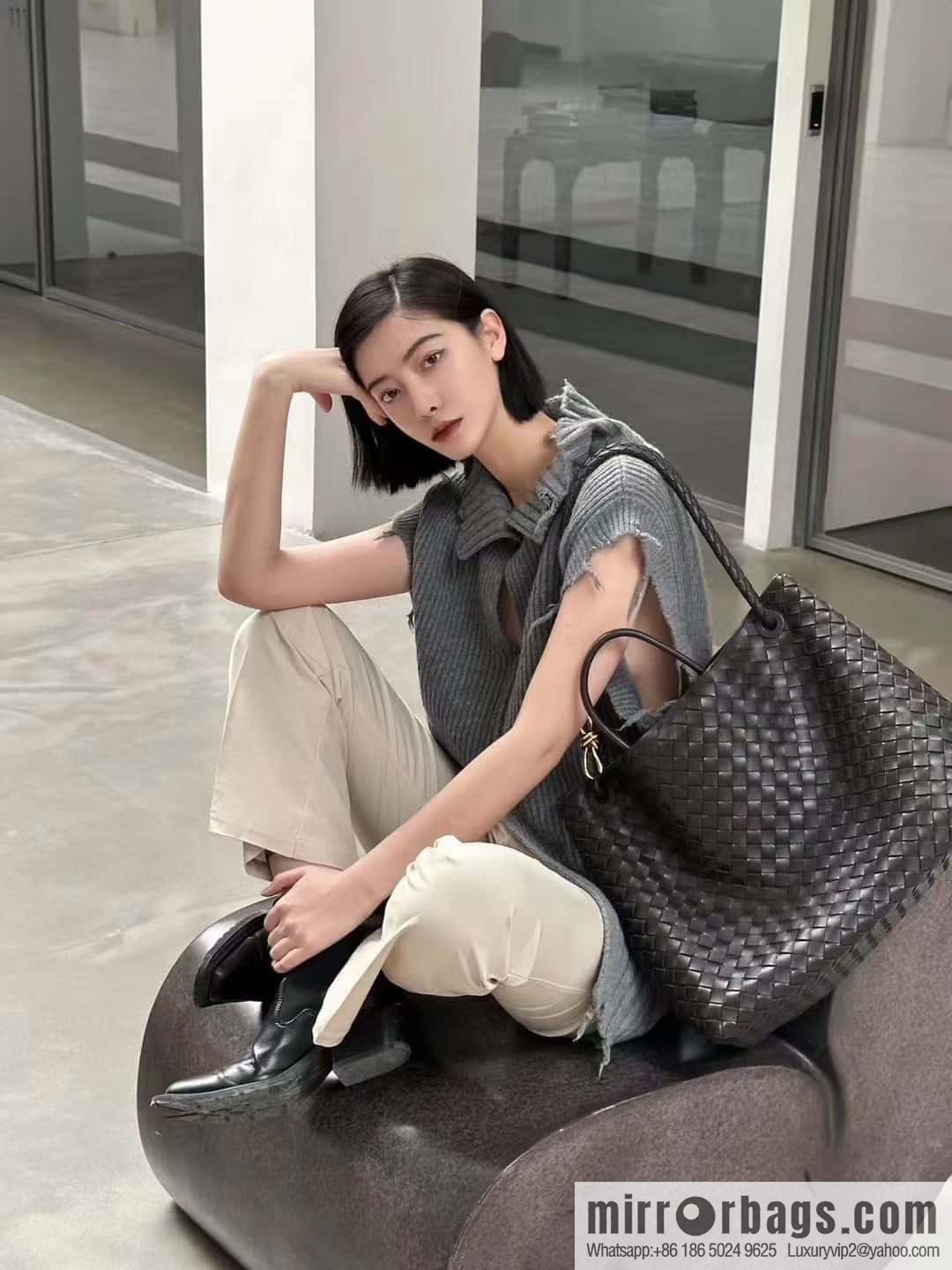 Bottega Veneta Summer Collection Andiamo Handbag, Model Number: 743575