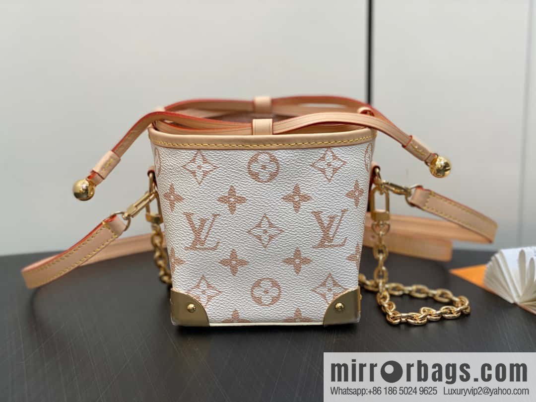 [Boutique‑grade] M83227 white flower mini tote bag siu mai bag Noe Purse Nano handbag M82885 83227 white flower