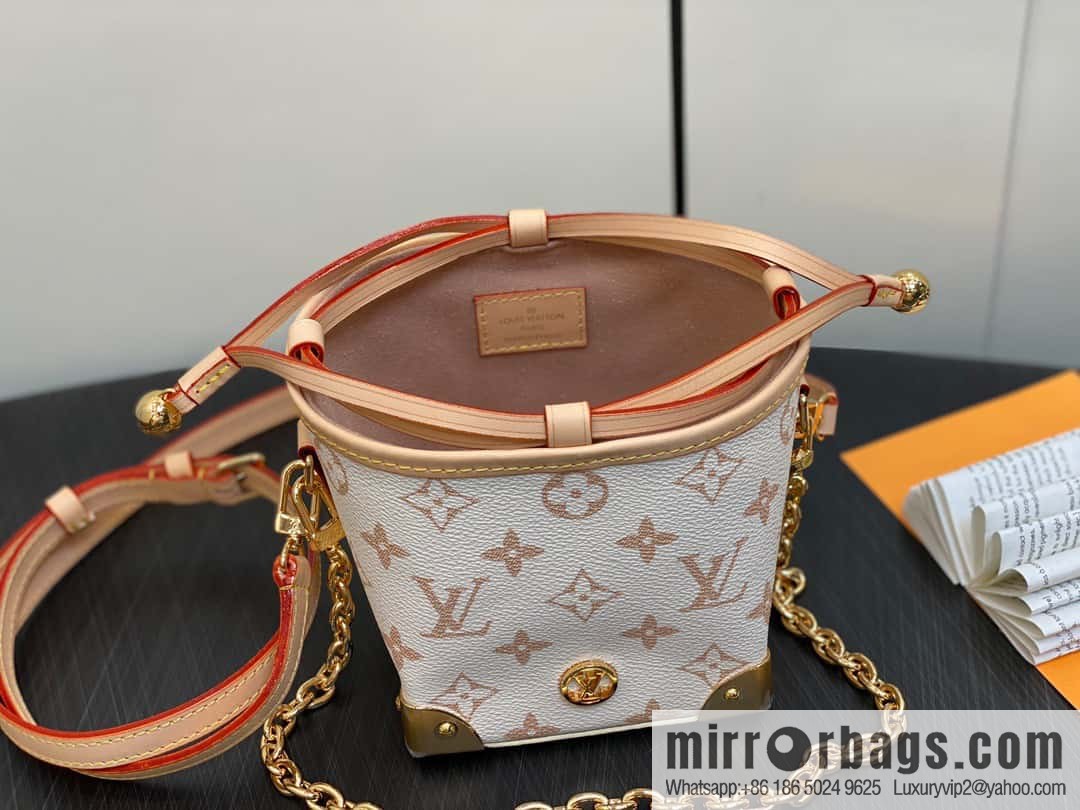 [Boutique‑grade] M83227 white flower mini tote bag siu mai bag Noe Purse Nano handbag M82885 83227 white flower
