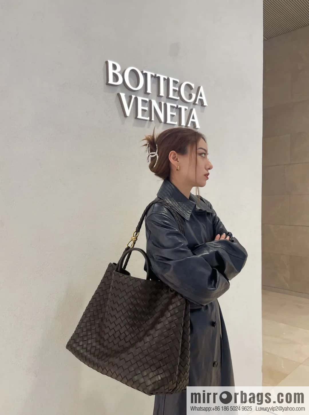 Bottega Veneta Summer Collection Andiamo Handbag, Model Number: 743575