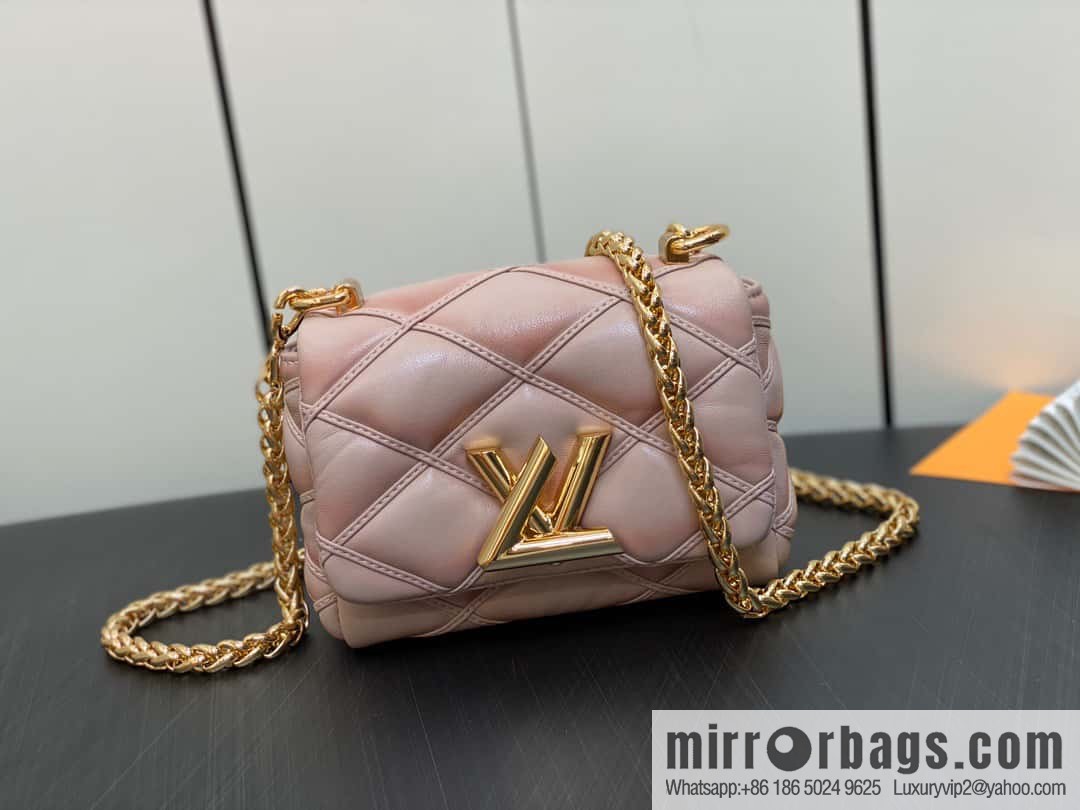 [Boutique‑grade] M82752 apricot M23526 full leather chain bag series PICO GO-14 handbag