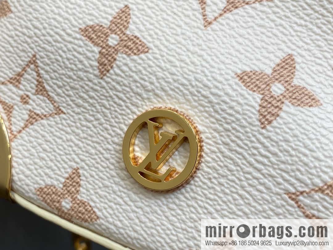[Boutique‑grade] M83227 white flower mini tote bag siu mai bag Noe Purse Nano handbag M82885 83227 white flower
