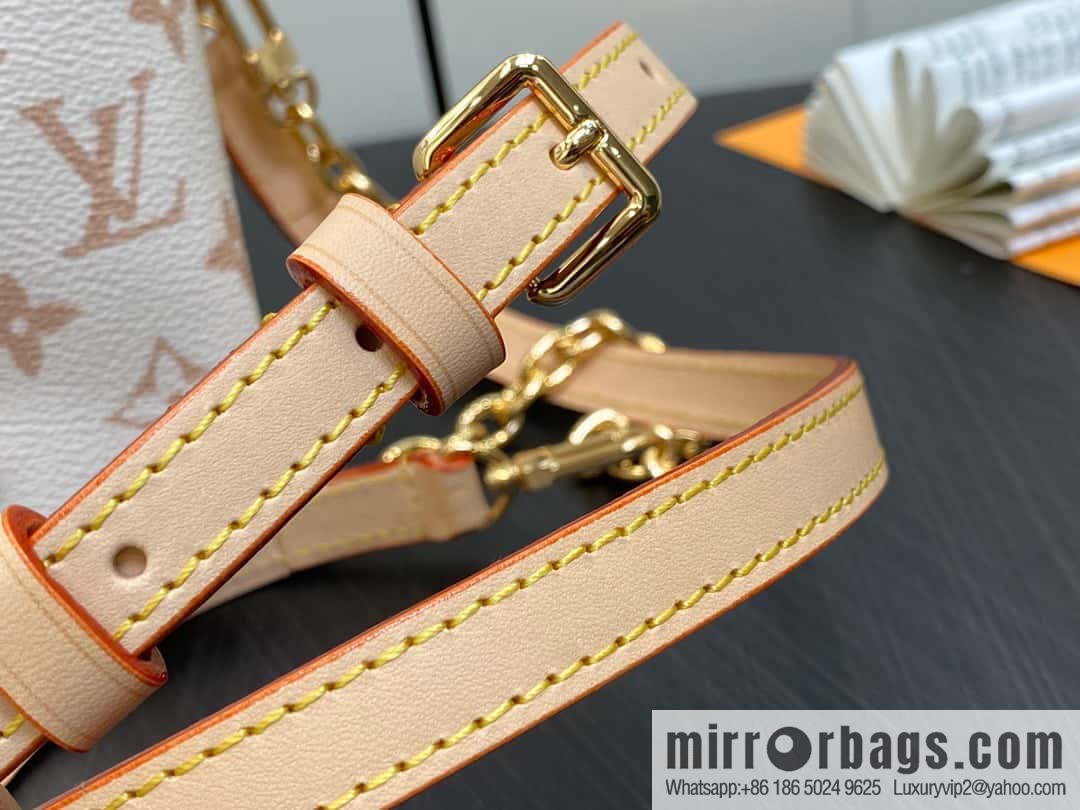 [Boutique‑grade] M83227 white flower mini tote bag siu mai bag Noe Purse Nano handbag M82885 83227 white flower