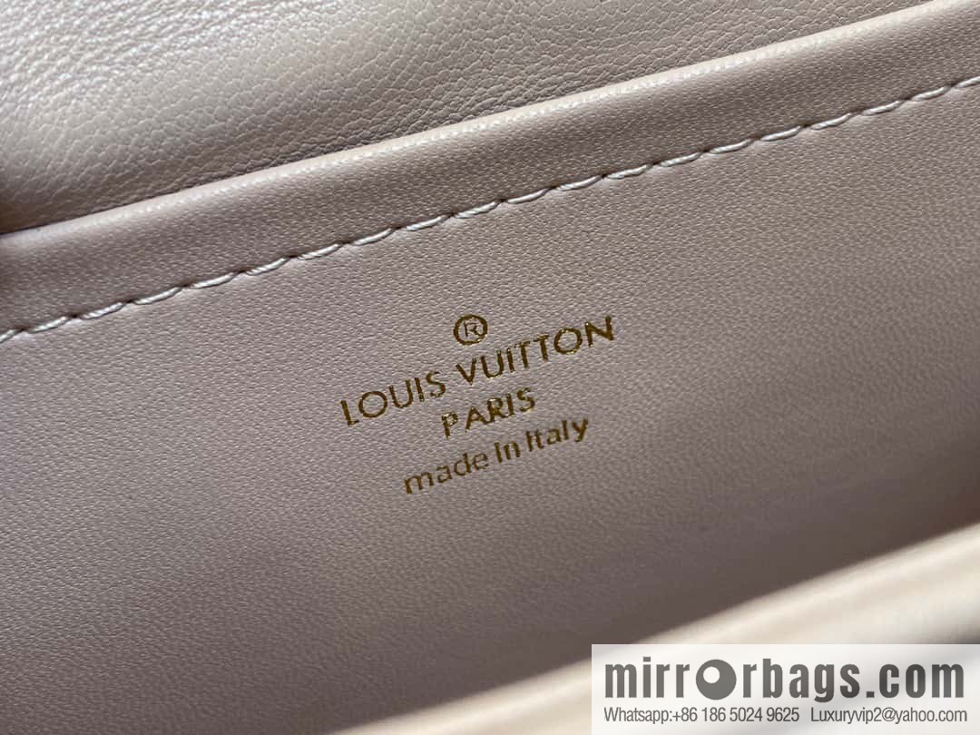 [Boutique‑grade] M82752 apricot M23526 full leather chain bag series PICO GO-14 handbag