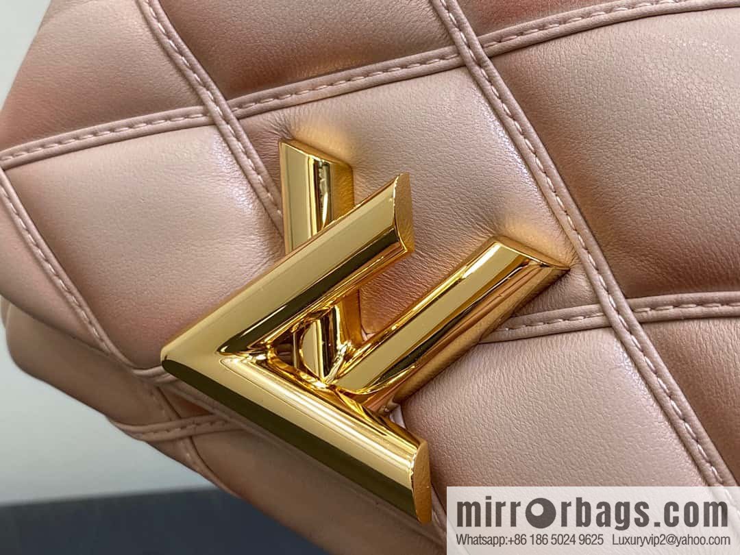 [Boutique‑grade] M82752 apricot M23526 full leather chain bag series PICO GO-14 handbag