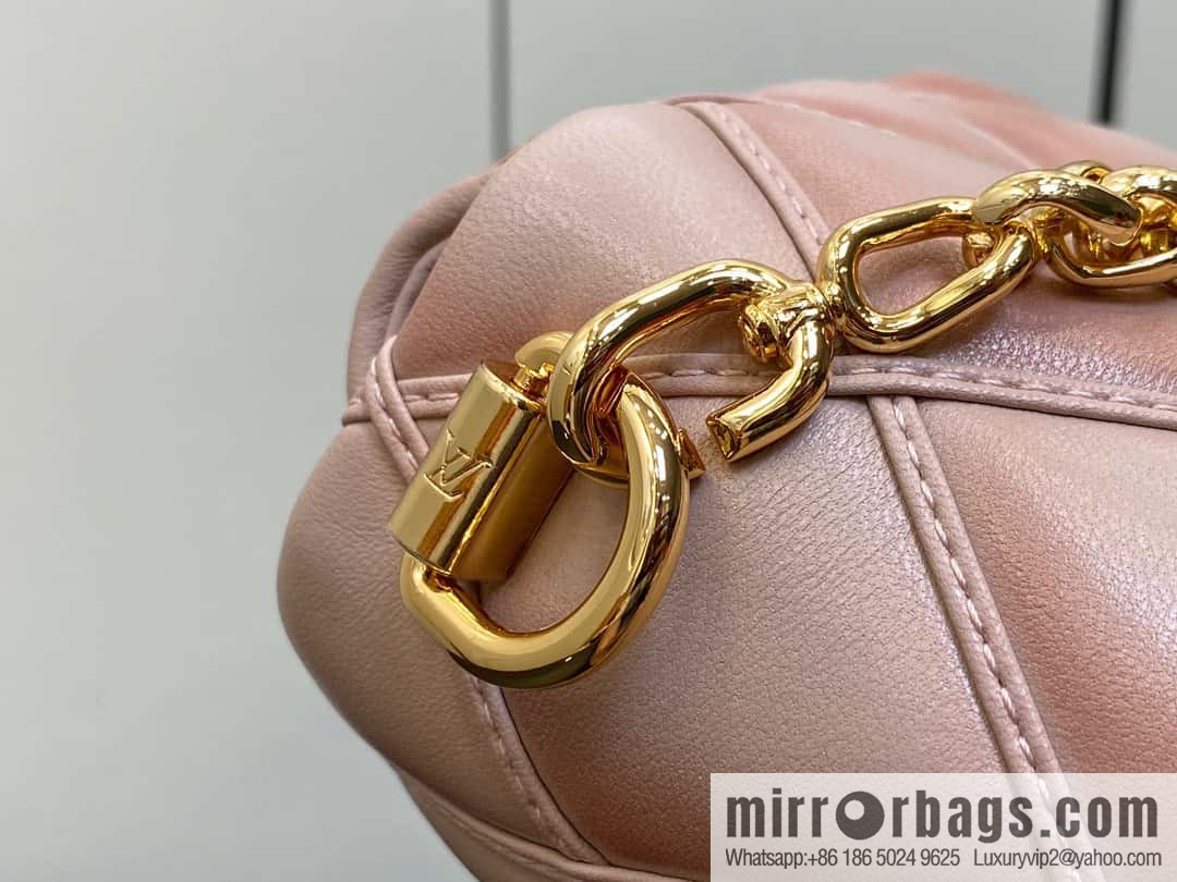 [Boutique‑grade] M82752 apricot M23526 full leather chain bag series PICO GO-14 handbag