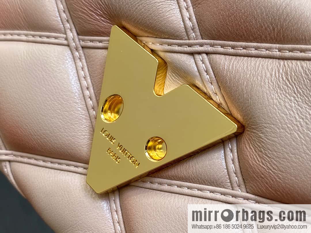 [Boutique‑grade] M82752 apricot M23526 full leather chain bag series PICO GO-14 handbag