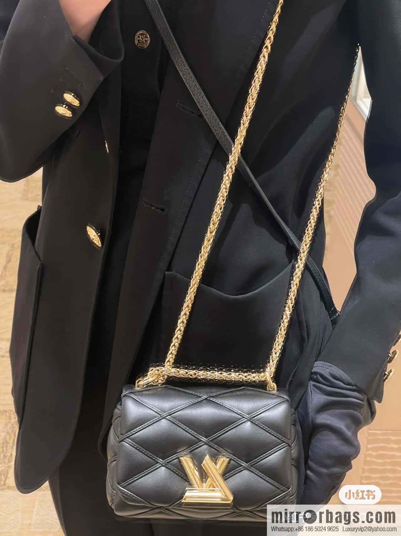 [Boutique‑grade] M82752 black M23526 full leather chain bag series PICO GO-14 handbag