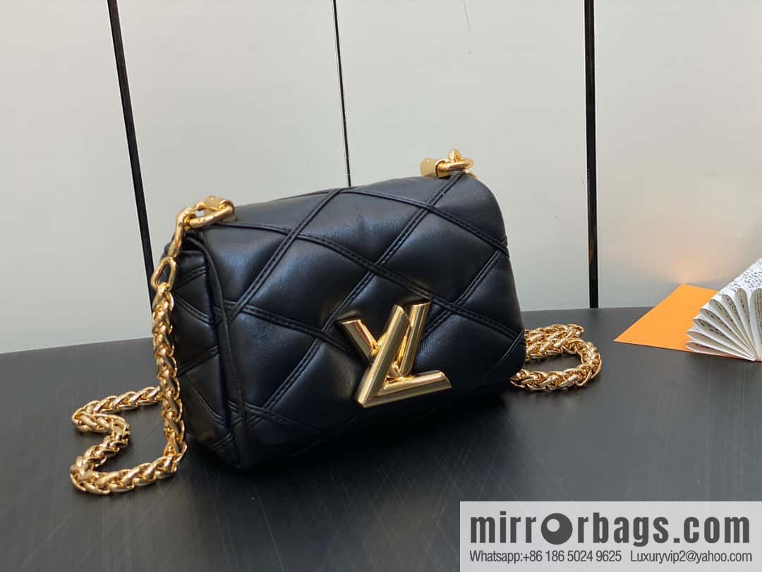 [Boutique‑grade] M82752 black M23526 full leather chain bag series PICO GO-14 handbag