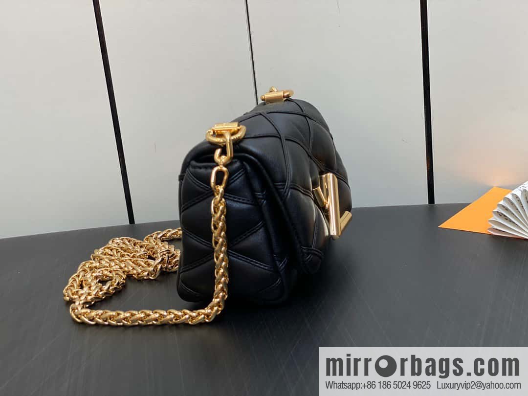 [Boutique‑grade] M82752 black M23526 full leather chain bag series PICO GO-14 handbag