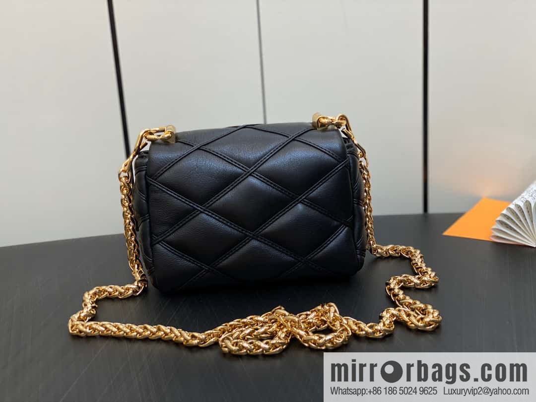 [Boutique‑grade] M82752 black M23526 full leather chain bag series PICO GO-14 handbag