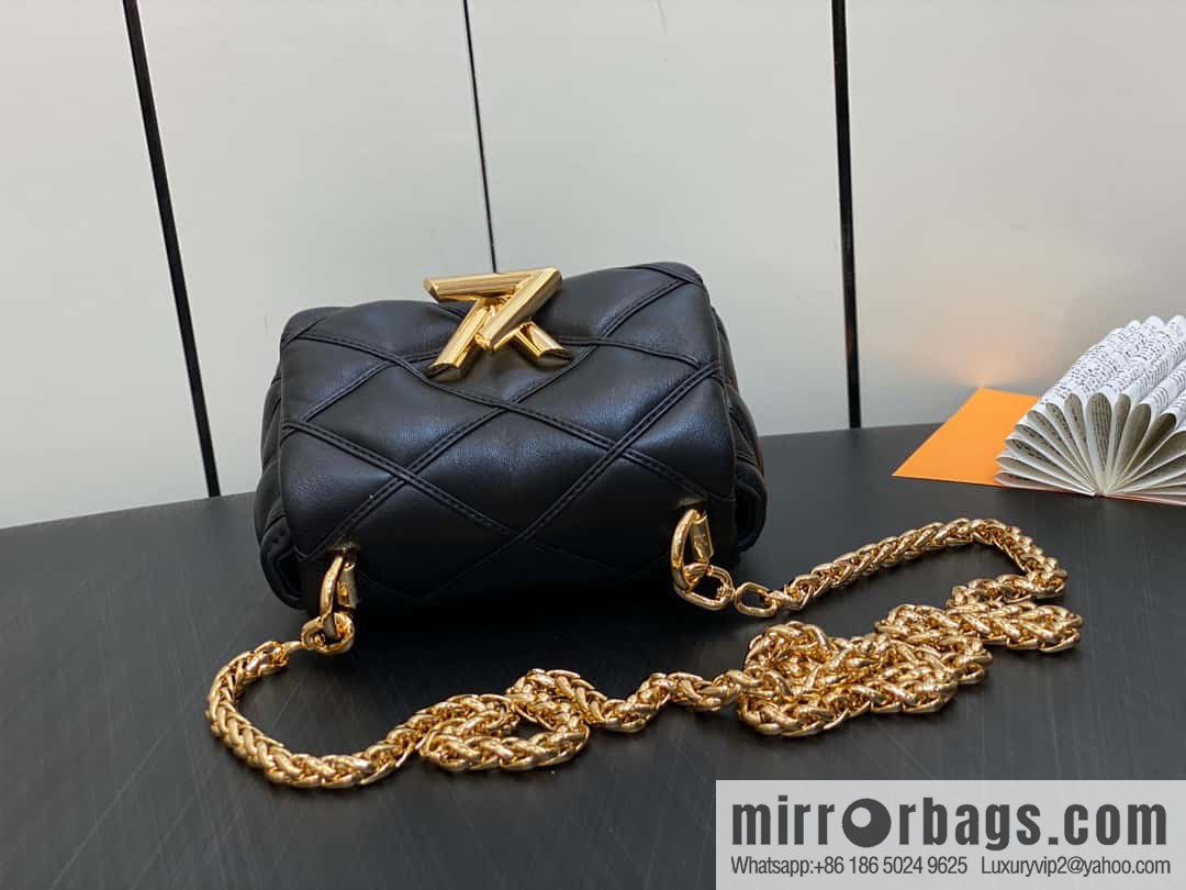 [Boutique‑grade] M82752 black M23526 full leather chain bag series PICO GO-14 handbag