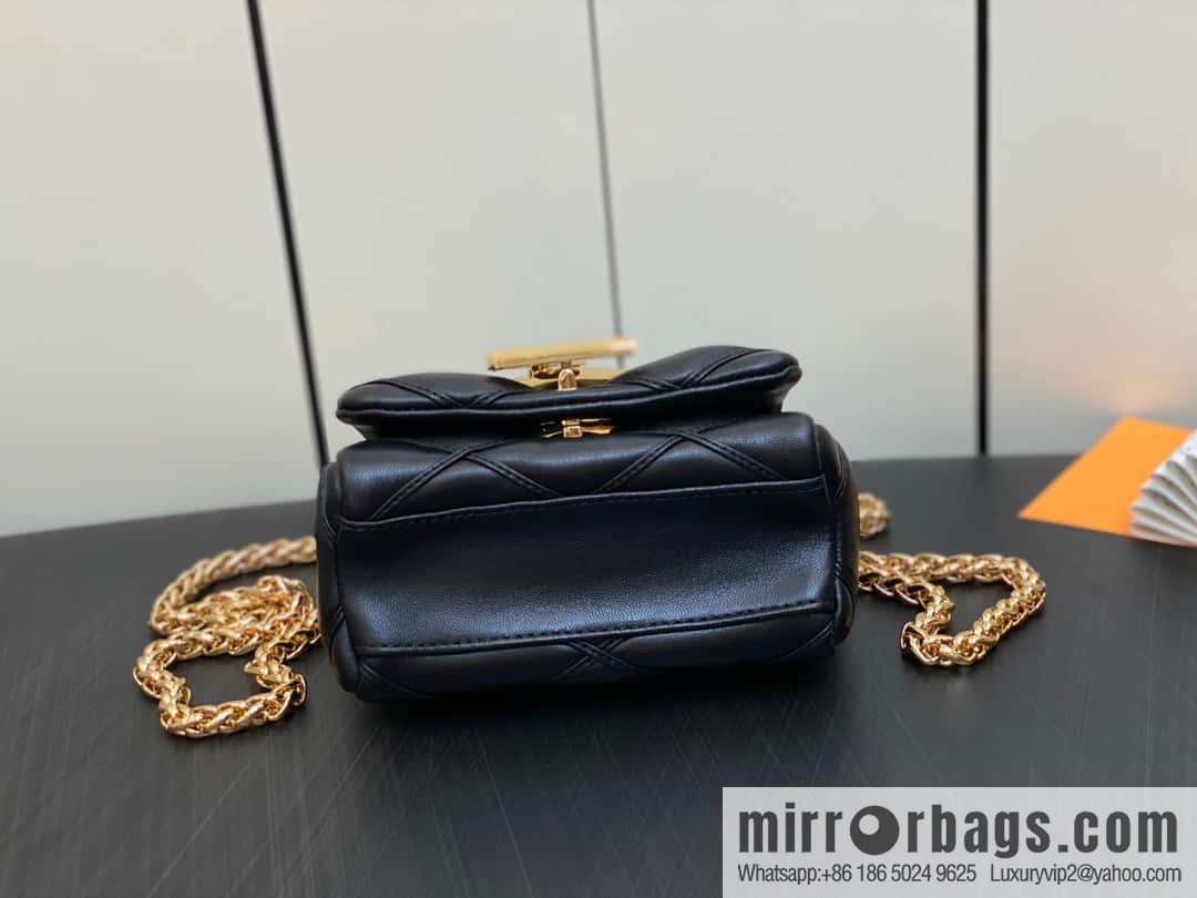 [Boutique‑grade] M82752 black M23526 full leather chain bag series PICO GO-14 handbag