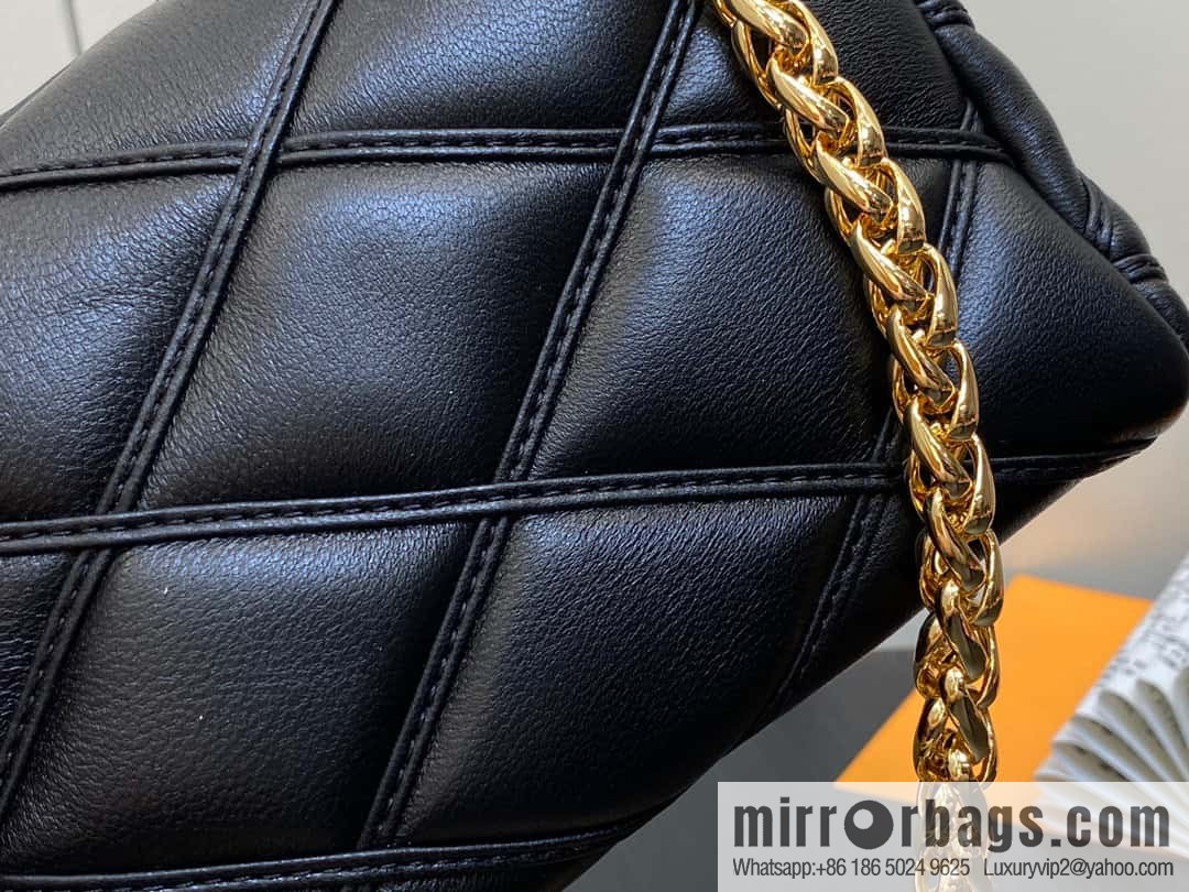 [Boutique‑grade] M82752 black M23526 full leather chain bag series PICO GO-14 handbag