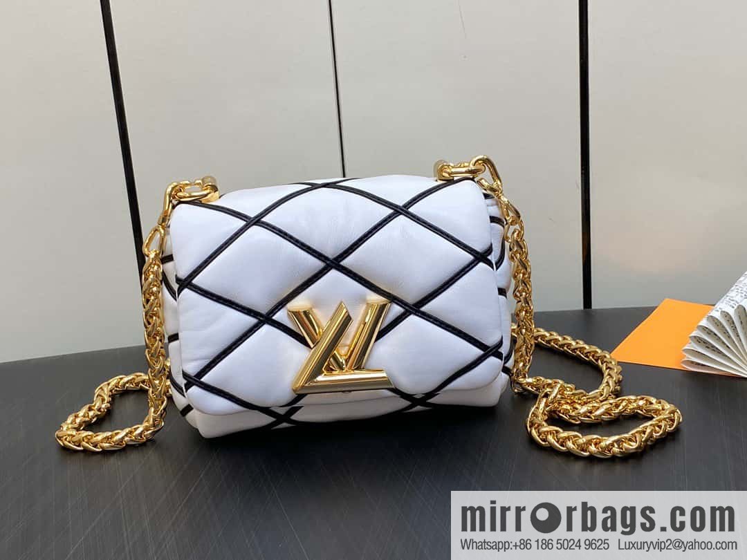 [Boutique‑grade] M82752 white M23526 M23762 full leather chain bag series PICO GO-14 handbag